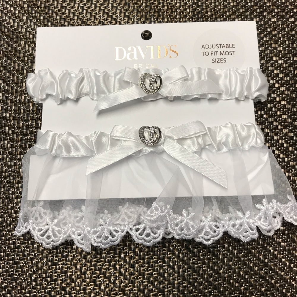 David’s Bridal Garters- 2 pack NEW